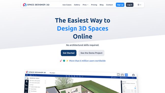 Home page Space Designer