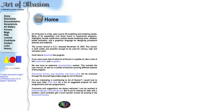 Home page Art of Illusion