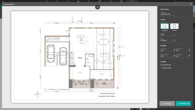 UI Cedreo - 2D plan download