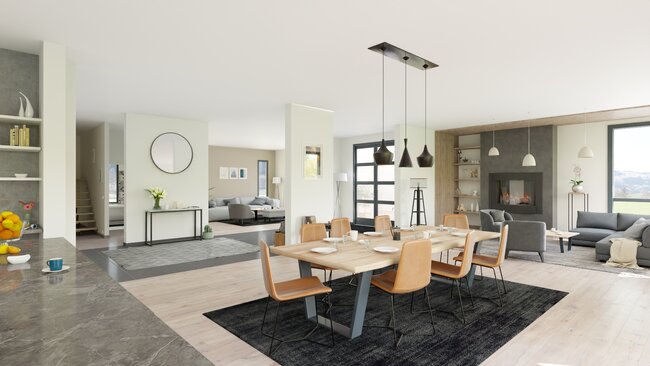 3D render of a livingroom by Cedreo