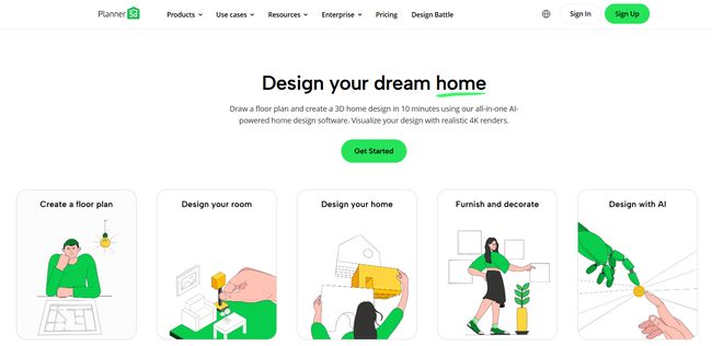 home page Planner 5D
