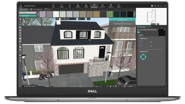UI Cedreo logiciel extension surélévation
