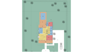 2D landscape plan made with Cedreo