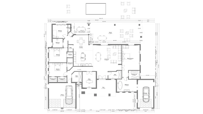 2D floor plan with symbols created with Cedreo