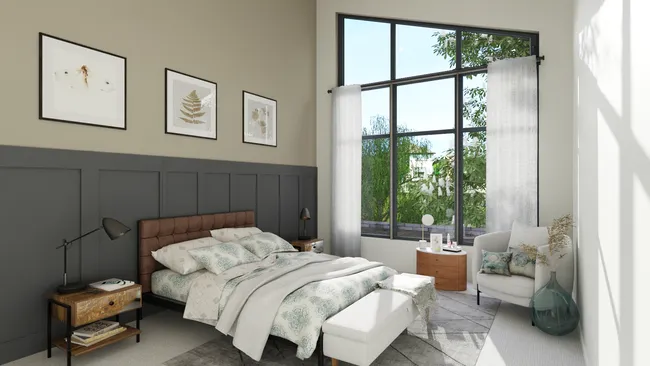 3D render of a bedroom designed with Cedreo