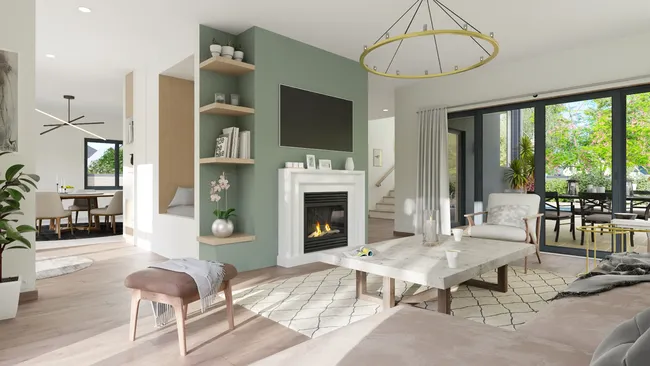 3D render of a livingroom designed with Cedreo