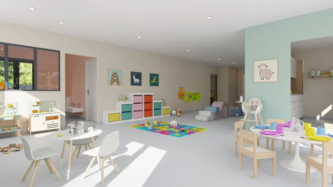 3D render of a nursery designed with Cedreo