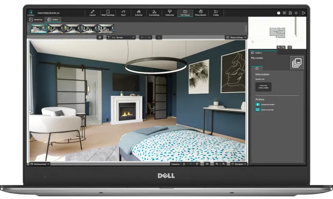 Cedreo interface for master suite addition