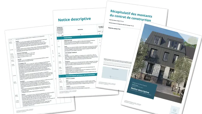 notice descriptive obtenu avec l'Option Chiffrage Cedreo