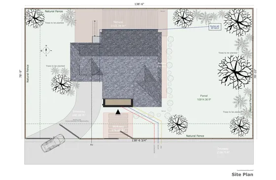 Site plan designed with Cedreo